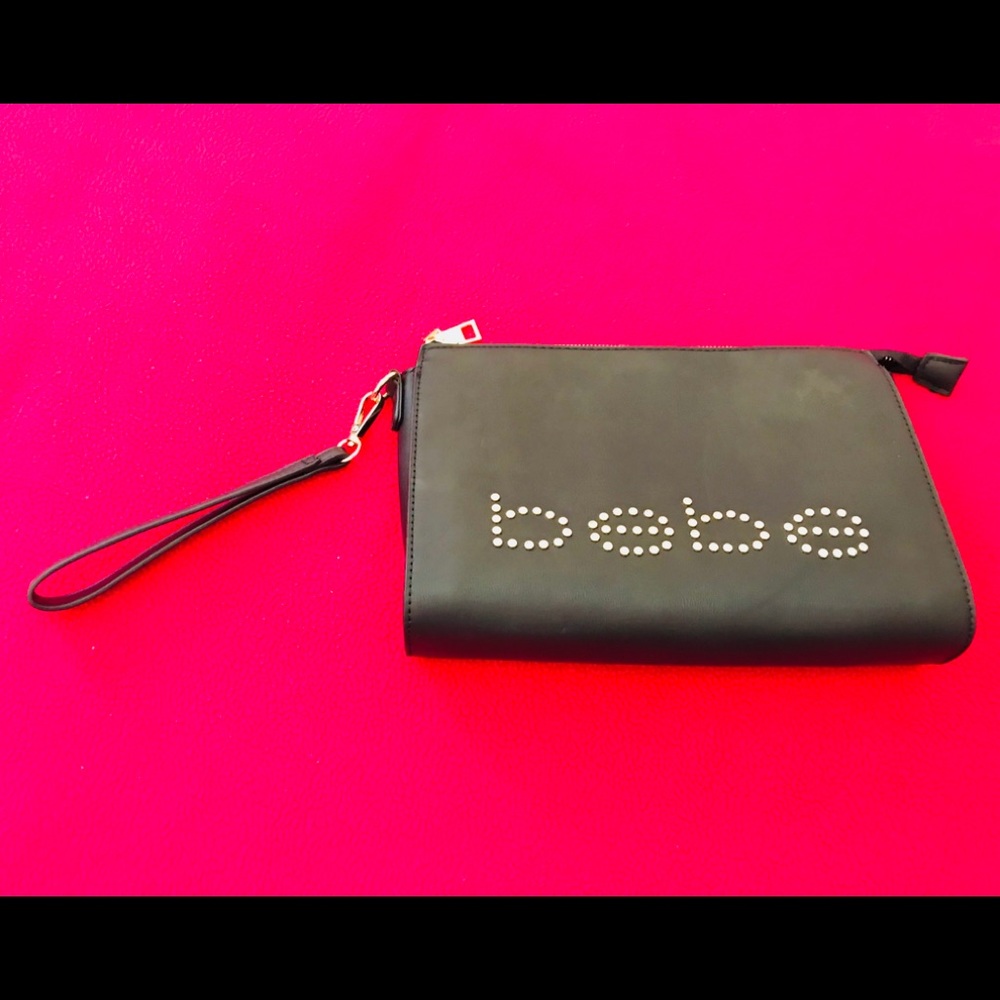 Bebe wristlet clutch